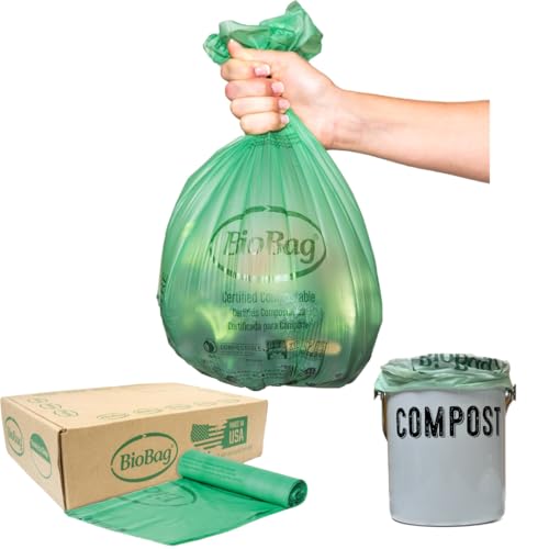 6 8 Gallon Compostable Trash Bags by BioBag (6-8 Gallon)