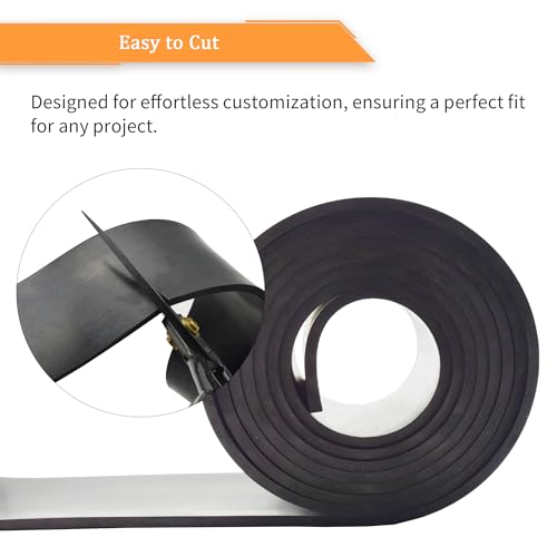 Neoprene Rubber Strips 1 (3" x 10' / .250" thick(No Adhesive）)