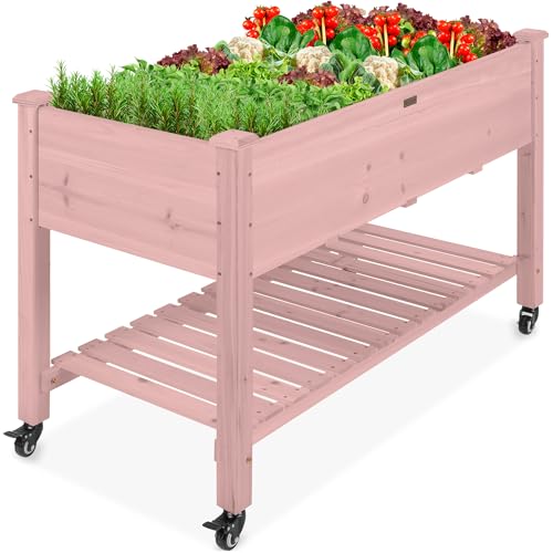 Raised Garden Bed 48x24x32 (Pink / 48x24x32in)