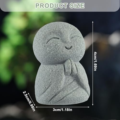 Buddha Sandstone Statues Zen Monk Sculptures (Prayer Monk)