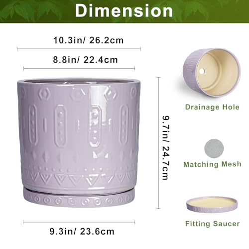 10 Inch Planter (10 Inch / Purple)