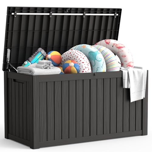 Outdoor Storage Box (Black / 180 Gallon)