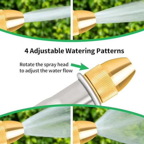 Garden Hose Nozzle Sprayer (4 Patterns 2 Pack)