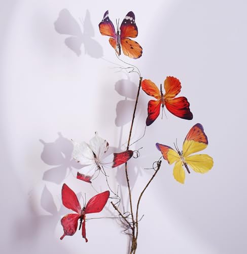 Artificial Butterfly (Orange Series-1 Branch)