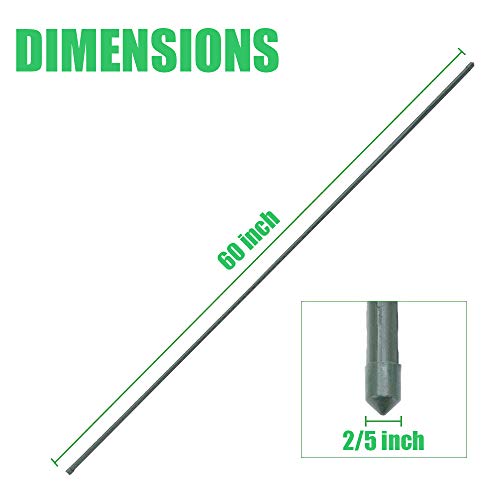 Steel Plant Stakes 4.75 Feet (4.75 Feet 25 Pack)