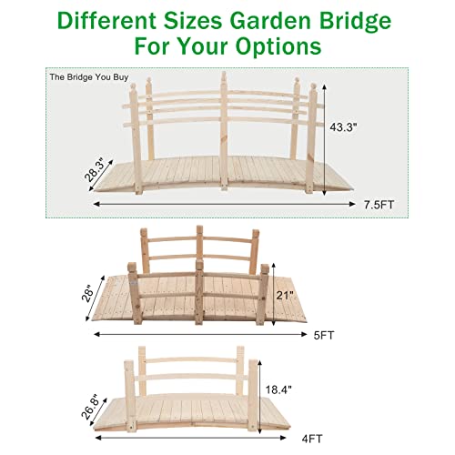 7.5 ft Garden Bridge