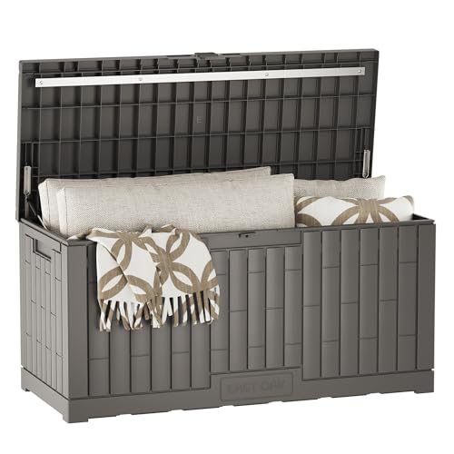 120 Gallon Outdoor Storage Box (Grey / Large 120 Gallon)