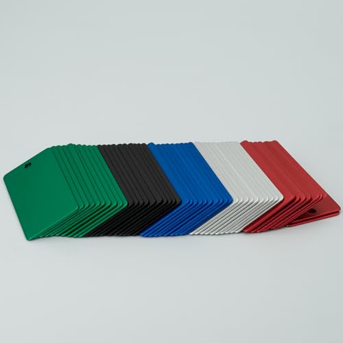 Anodized Aluminum Engraving Blanks 1x2 Inch 50 Pack