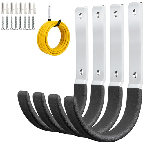 Heavy Duty Steel Garage Hooks (Dark Brown-4PC)