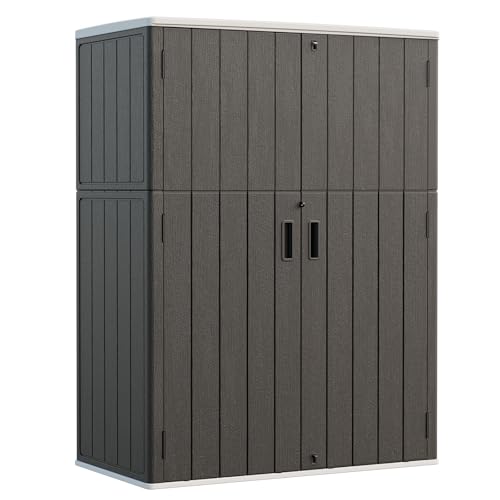 Outdoor Storage Shed 57 Cu.Ft (Black / 57 Cu.ft)