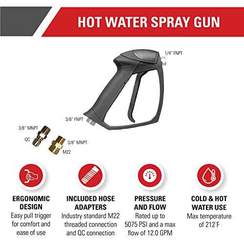 5075 PSI Hot Water Pressure Washer Gun