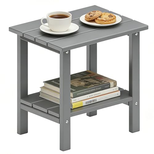Adirondack Outdoor Side Table (Grey)