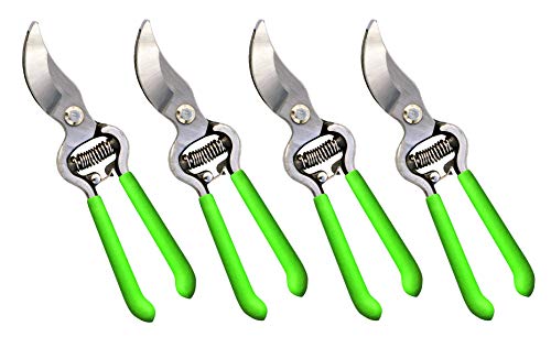 Garden Guru Classic Bypass Pruning Shears Clippers (4 Pack / Bypass Pruner)