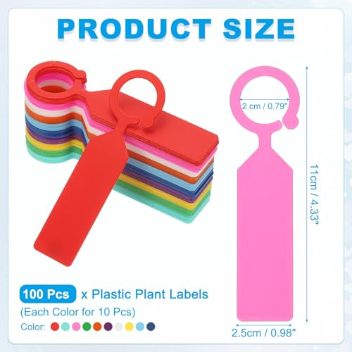 Waterproof Plastic Plant Labels (Multicolor)