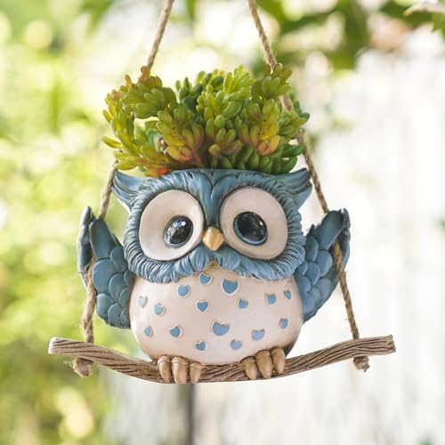Swing Owl Hanging Planters for Indoor Plants