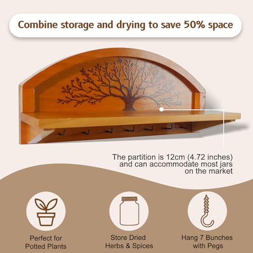 Tree of Life Herb Drying Rack (Herb Drying Rack-gold Foil Stamping)