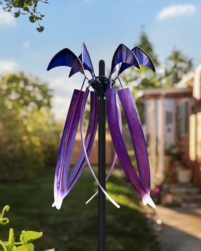 Wind Spinners for Yard Garden (Violet Cascade)