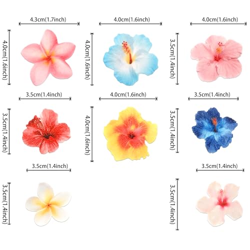 56 PCS Edible Flowers Cupcake Toppers Wafer Paper Flower Birthday Party Decorations Edible Hibiscus Wildflower Cupcake Picks for Baby Shower Wedding Birthday Party Cake Food Decorations Supplies (56 Count)