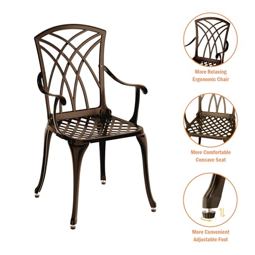 Patio Bistro Set 3 Piece (Woven / Bronze)