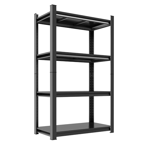 63"H Garage Shelving Heavy Duty Rack (4-Tier 63"H×35.4"W×13.78"D)