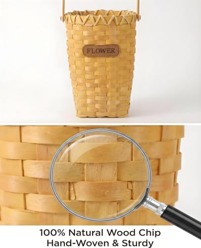 Woven Hanging Basket for Wall Door (Cone-Shaped)