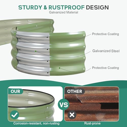 Galvanized Raised Garden Bed Outdoor
