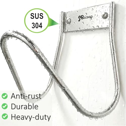 Garden Hose Holder Stainless Steel Small Wall Mount Garden Hose Hook (80 Feet)