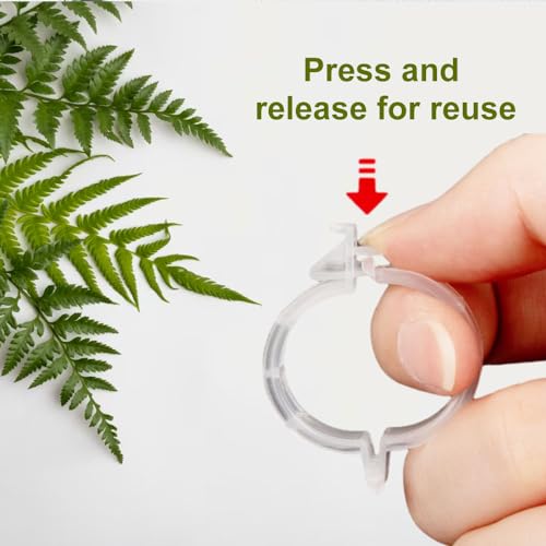 Plant Support Clips Reusable Garden Clips (Green)