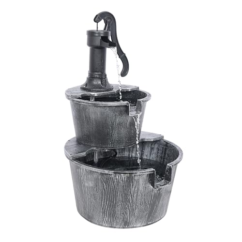 27" Tall Rustic Outdoor 2 (Gray Finish)