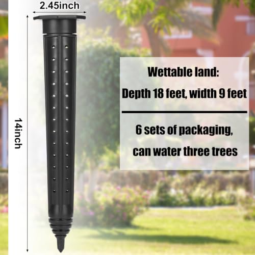 6 Pack Garden Watering Stake Deep Root Irrigation Spike (14 Inch)