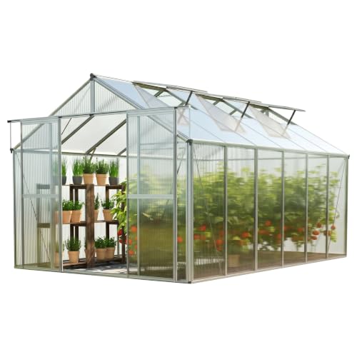 Topas 6 7.4x12.6 ft Walk in Greenhouse 6mm Polycarbonate