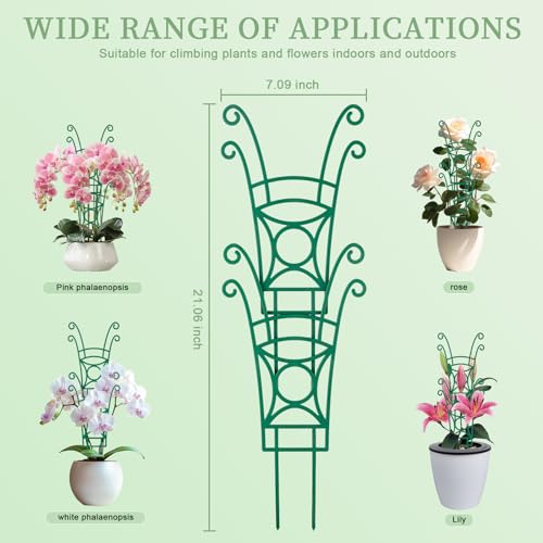 12 Pack Stackable Plant Trellis for Potted Plants