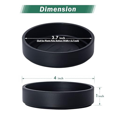 4 Inch Plastic Plant Saucer Water Drip Tray