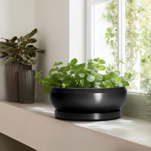 Bonsai Pots 13 Inch (13 Inch / Matte Black)