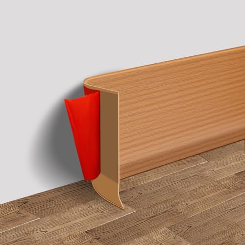 Vinyl Wall Base Rubber Baseboard Molding Trim Self Adhesive 4" Wide
