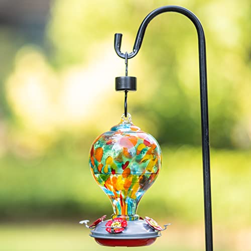 Hummingbird Feeders Blown Glass Hummingbird Feeder (Hawaii Beach)