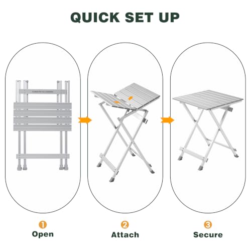 Folding Camping Table (Silver-new)