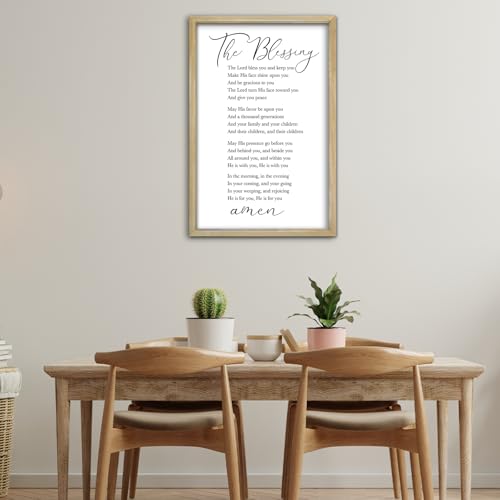 The Blessing Bible Verse Wall Art (16"L x 11"W / The Blessing (Wood))