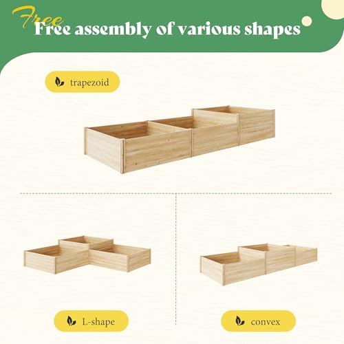 2 Tier Raised Garden Bed (11.84 x 4 x 1.97 FT)