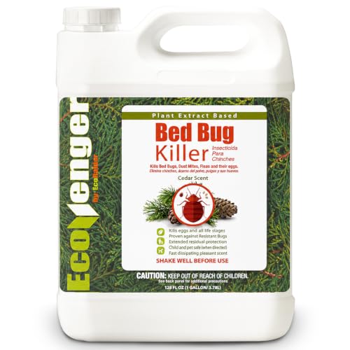by EcoRaider Bed Bug Killer Spray 1 Gallon Jug (128 Fl Oz (Pack of 1))