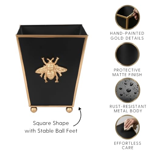 Square Planters (Black Gold Bee / Square)