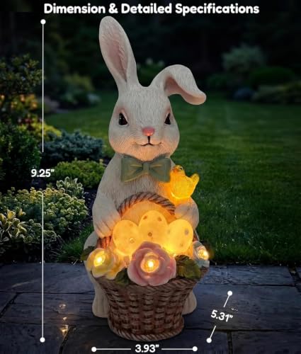 Solar Rabbit Garden Statue (Bunny)