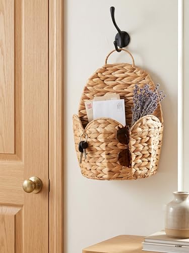 2 PC Door Basket Scalloped Hanging Storage Basket (Braided L*2)