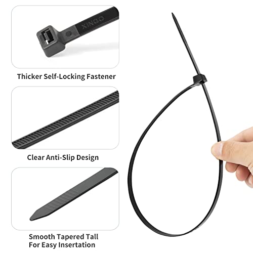 12 Inch White Large Zip Ties Heavy Duty 500 Pack (White / 12 inch(200lb))