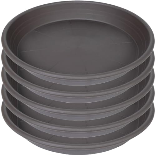 5 Pack of 14 inch Plant Saucer (14" (5 pack) / Brown)