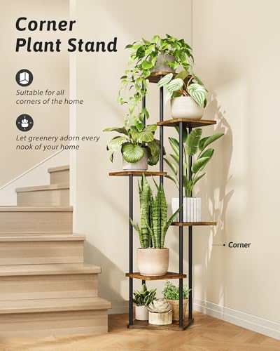 Corner Plant Stand Indoor Tall Plant Shelf