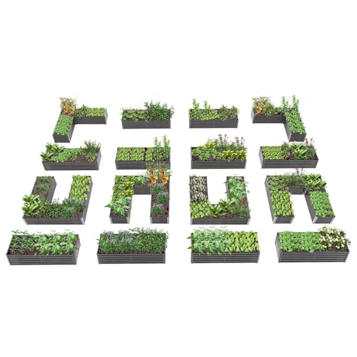 Anleolife 16 Bed Rectangle (Set of 16 / Grove-grey)