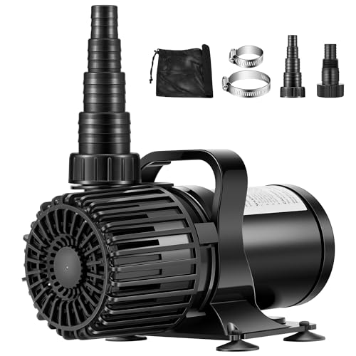 120W 2700GPH Submersible Pond Pump with Barrier Bag for Koi Pond