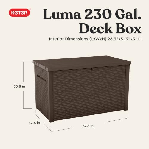 Luma 230 Gallon Deck Box (Brown)