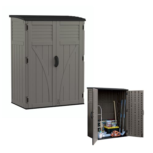 54 Cu Ft Medium Vertical Storage Shed (Stoney)